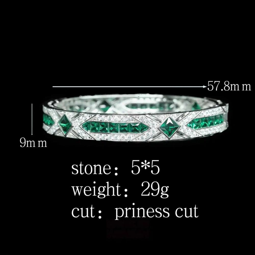 Winkin Winsin Musa Green Artdeco Decorative Retro Versatile Jewelry Girls' Bracelet