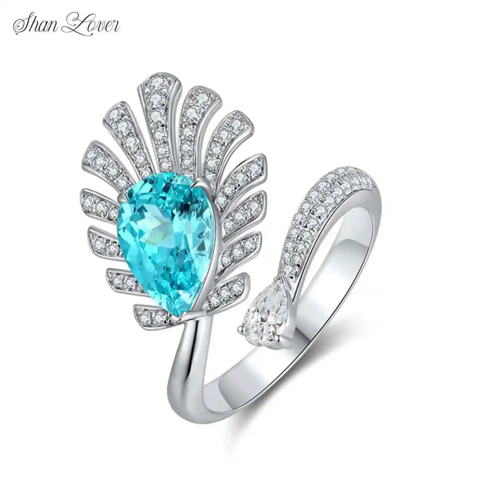 ShanLover Brand Luxury 925 Sterling Silver Men's Ring with Large Bezel Set Cultivated Sapphire High-End Personalized Design