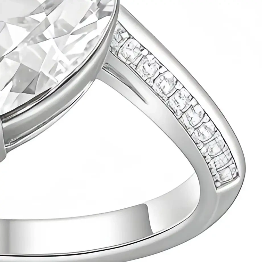 Shanlover Brand Heart Cut Gemstone Rings For Woman high quality Women S925 Real 925 Sterling Silver Ring Zircon Jewelry