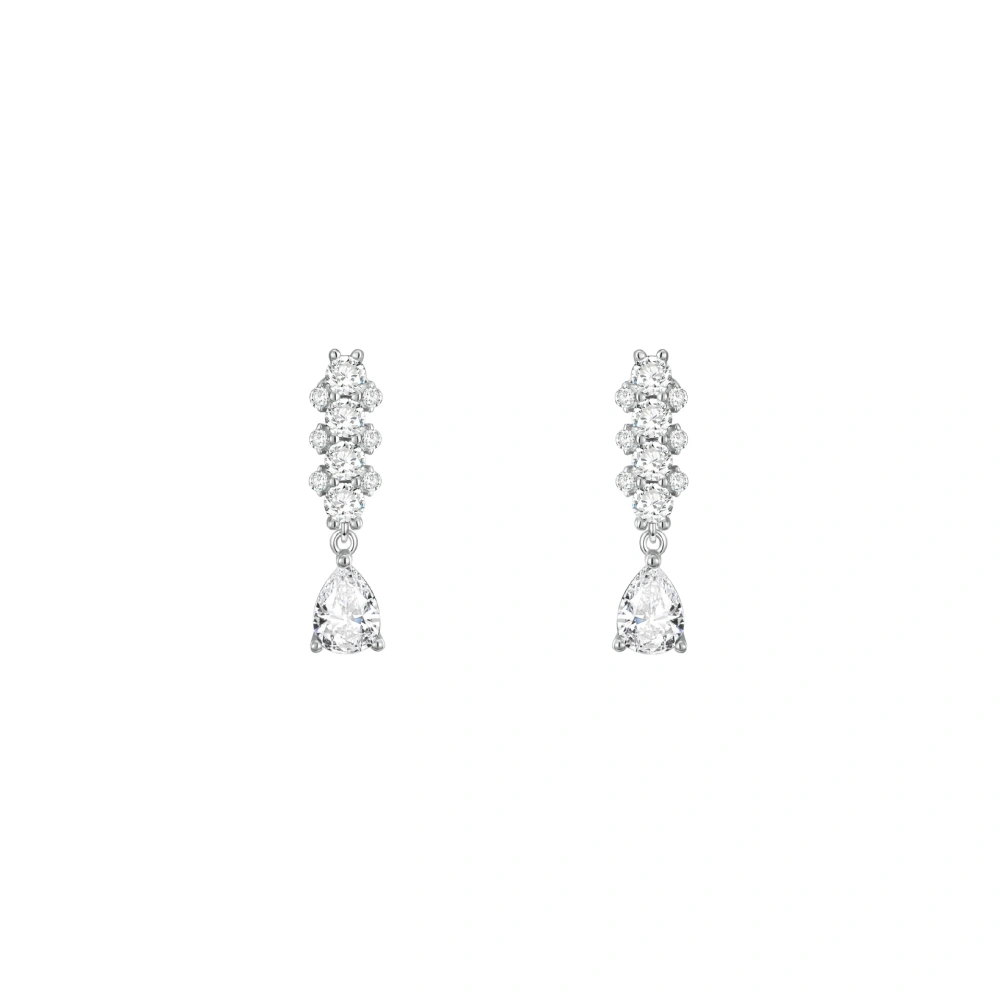 ShanLover Brand CMA Certificate 5A Level Luxury Designer 925 Sterling Silver Zircon Drop Earrings For Woman Jewelry