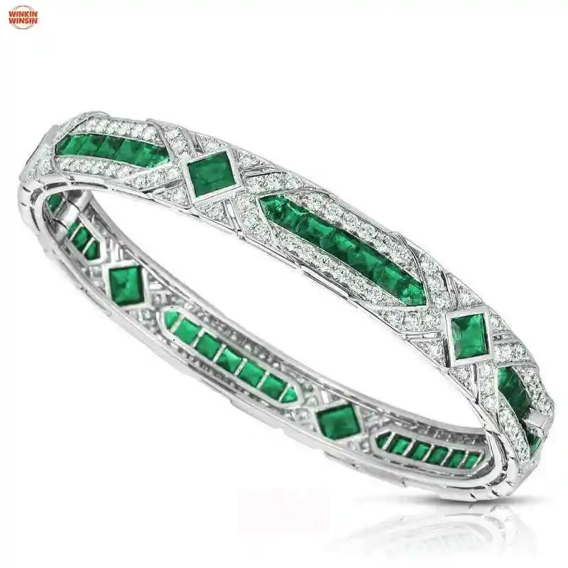 Winkin Winsin Musa Green Artdeco Decorative Retro Versatile Jewelry Girls' Bracelet