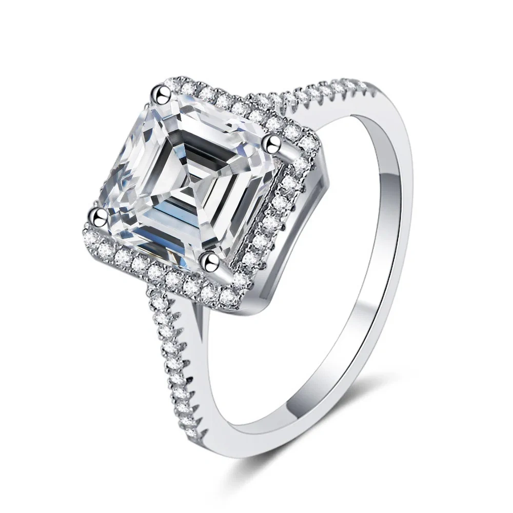 ShanLover Brand MST Top Grade Moissanite Rings High-End Quality Real 925 Sterling Silver Jewelry Ring For Woman Ladies Girls