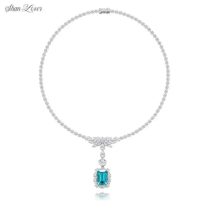 ShanLover Brand High Quality New Products Luxury Brand Designer Lab Grown Gemstones Necklace Certificated Jewelry