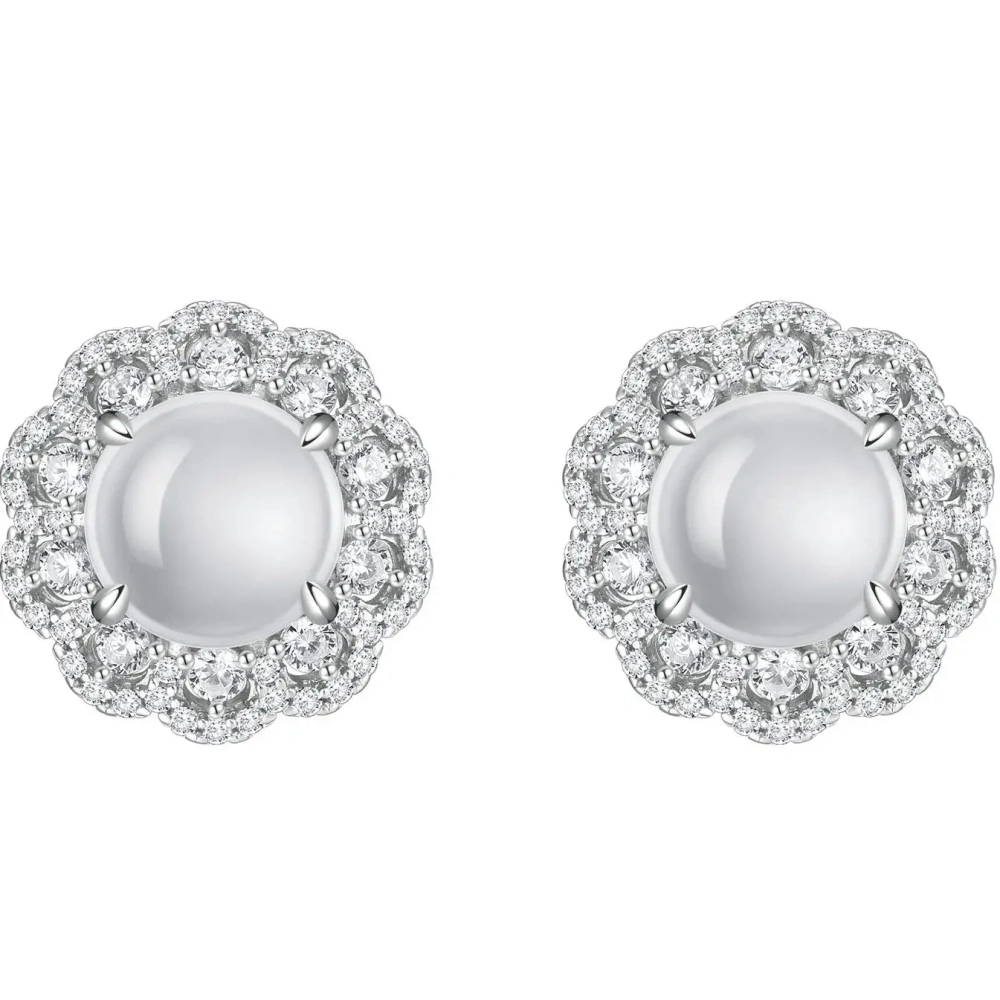 ShanLover Brand Chinese Style Imitation Jade Lace Earrings Fringed Design Exuding Light Luxury And Sophistication