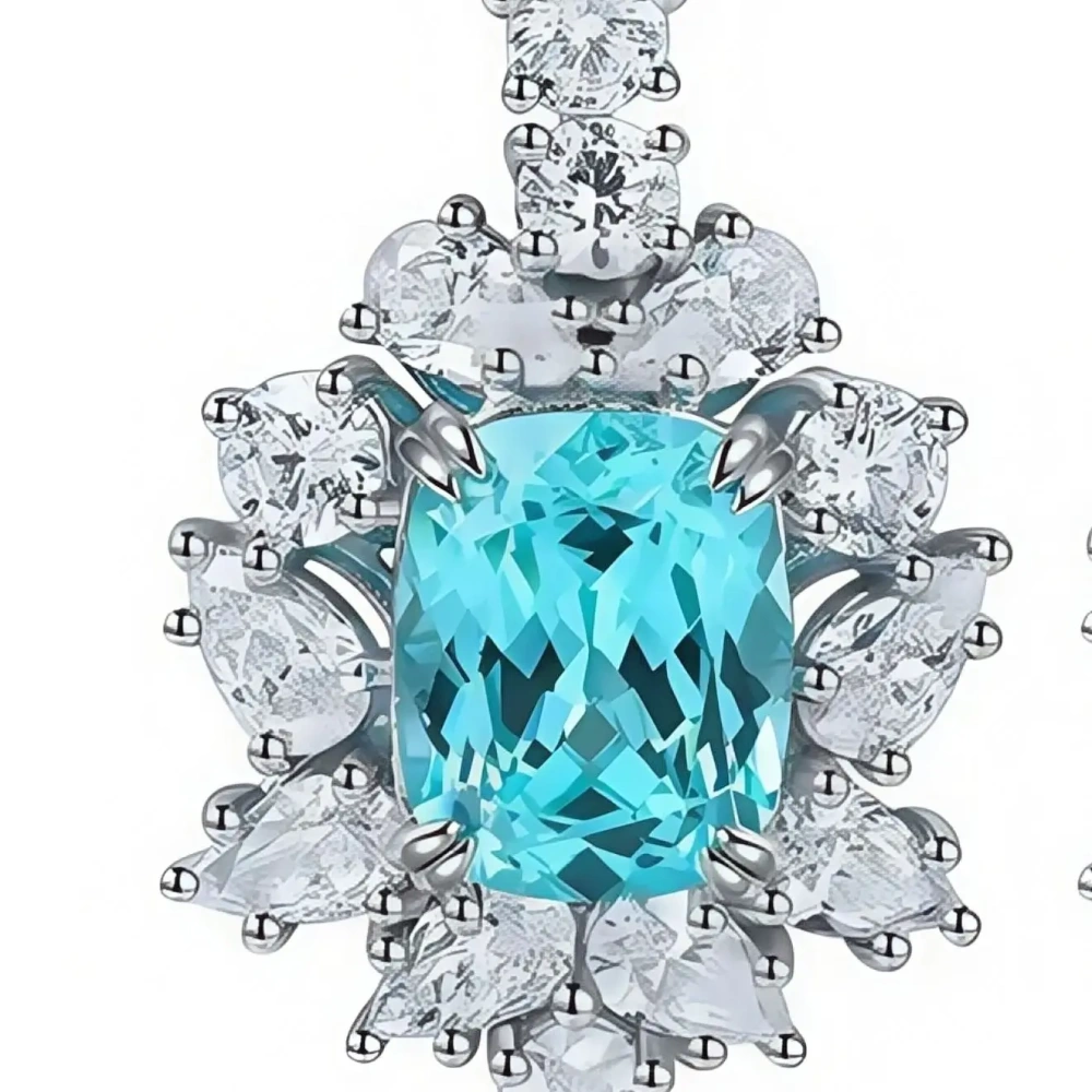 ShanLover Brand Newest Lab Grown Gemstones Fashion Certificate Hot Sales Real 925 Sterling Silver Lab Grown Gemstones Jewelry