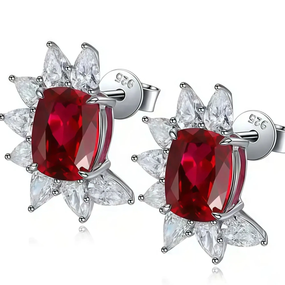 ShanLover Brand New Products Luxury Brand Designer Lab Grown Gemstones Certificated Real 925 Sterling Silver Drop Earrings
