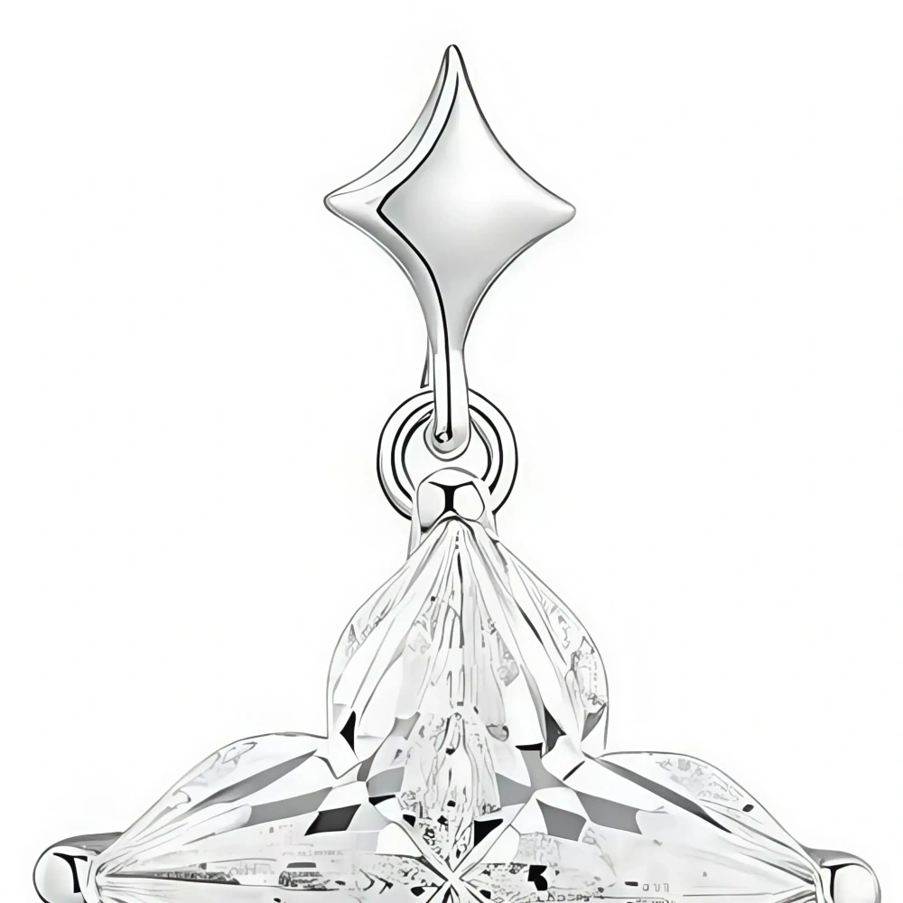 ShanLover Brand Hot Sales AAAAA Level 925 Sterling Silve Cut Diamond Four Leaf Clover Zircon Drop Stud Earrings Luxury Jewelry