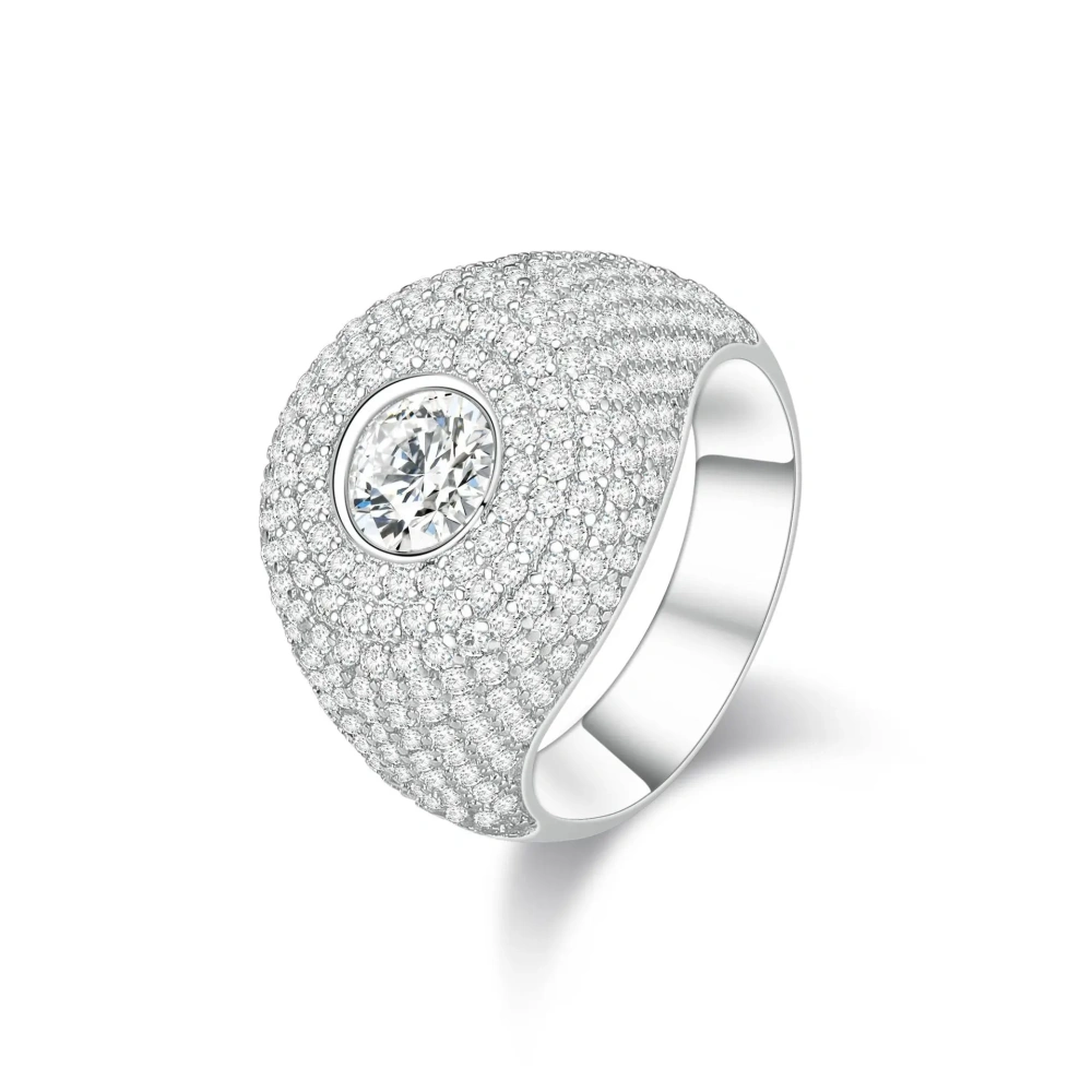 ShanLover Brand High Quality  925 Sterling Silver Dynamic Full Diamond Butterfly Ring for Women Anti-Fading Fashion Jewelry