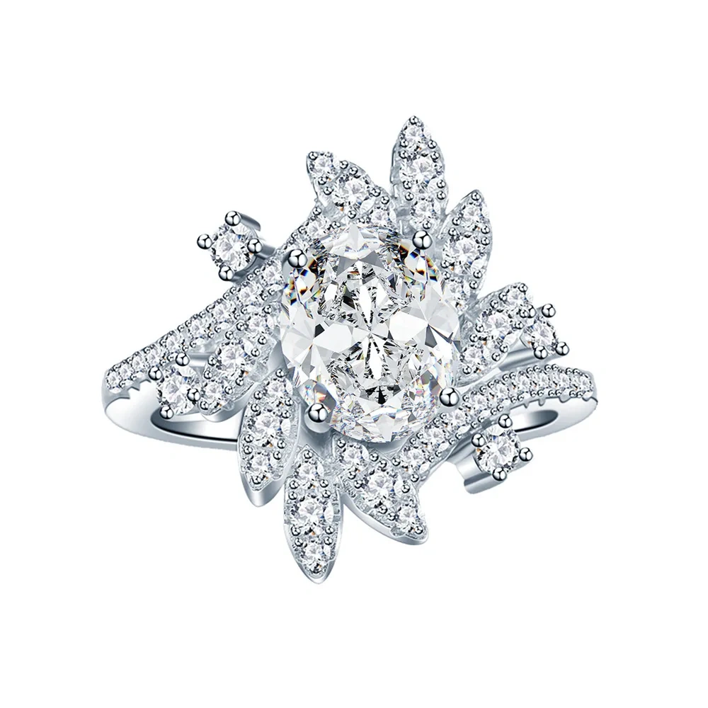 ShanLover Brand Women Luxury S925 Sterling Silver Encrusted with Diamonds All over Jewelry Luxury Brand Designer Moissanite Gems