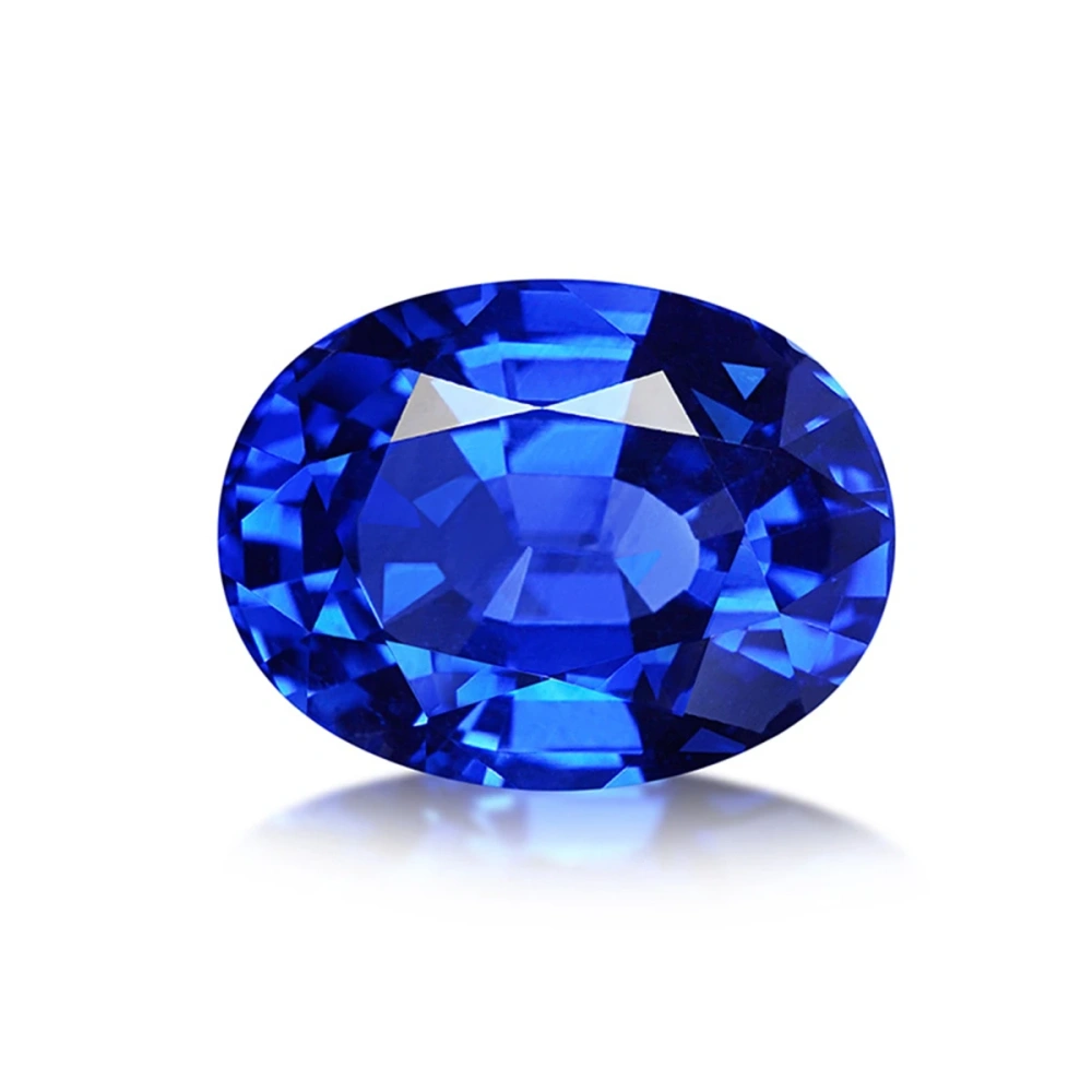 ShanLover Brand GRC Top Grade 1ct 2ct 3ct 5ct Lab Grown Gemstones Sapphire Beads For DIY Pendant Necklace Rings Earrings Jewelry