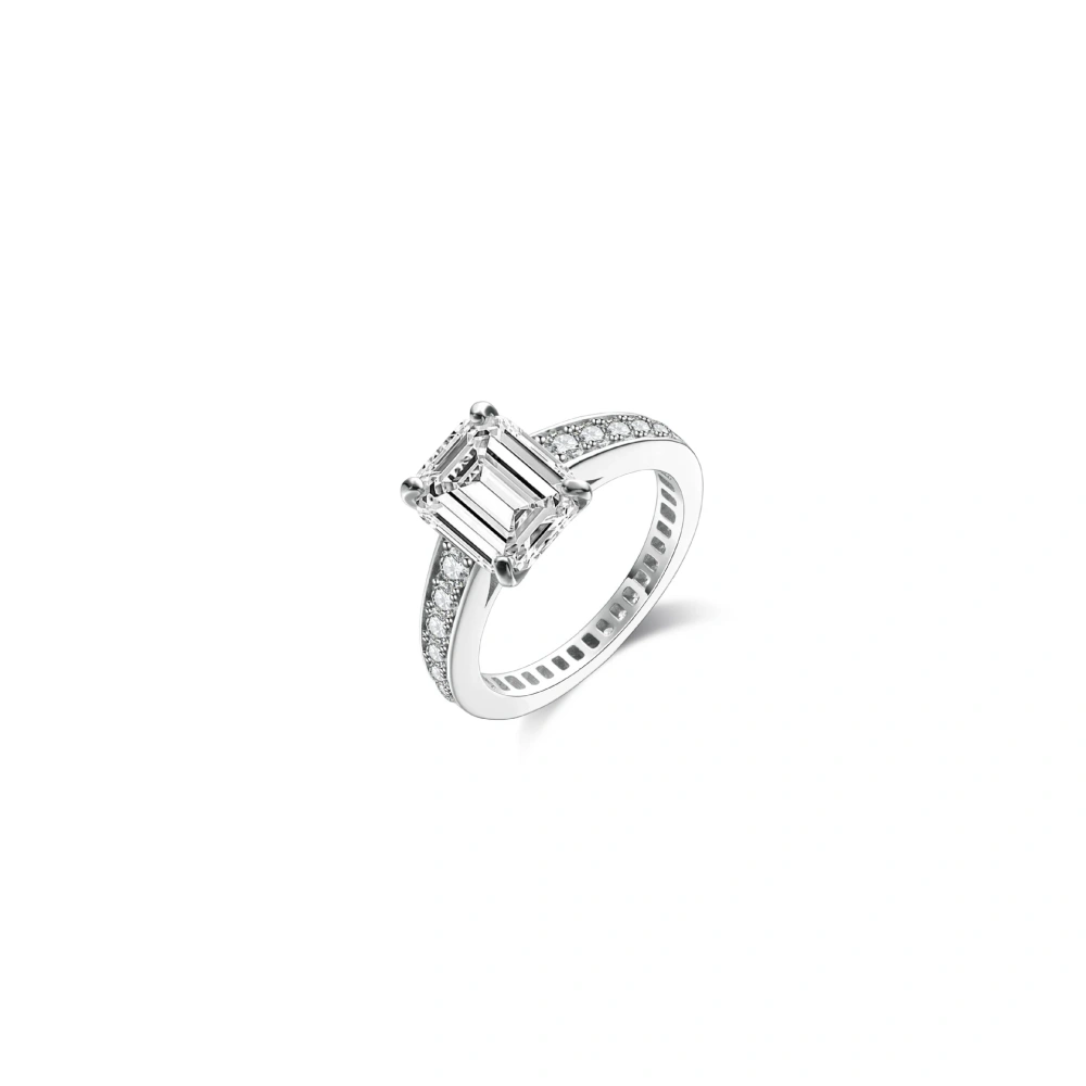 ShanLover Brand Certificate Hot Sales Fashion Zircon Ring High Quality 925 Sterling Silver Diamond Studded Ring
