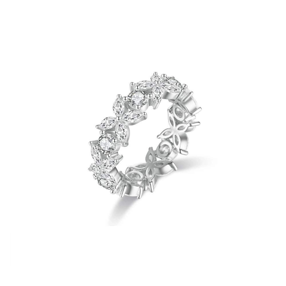 ShanLover Brand  High Quality  925 Sterling Silver Diamond Studded Ring Certificate Hot Sales Fashion Zircon Ring