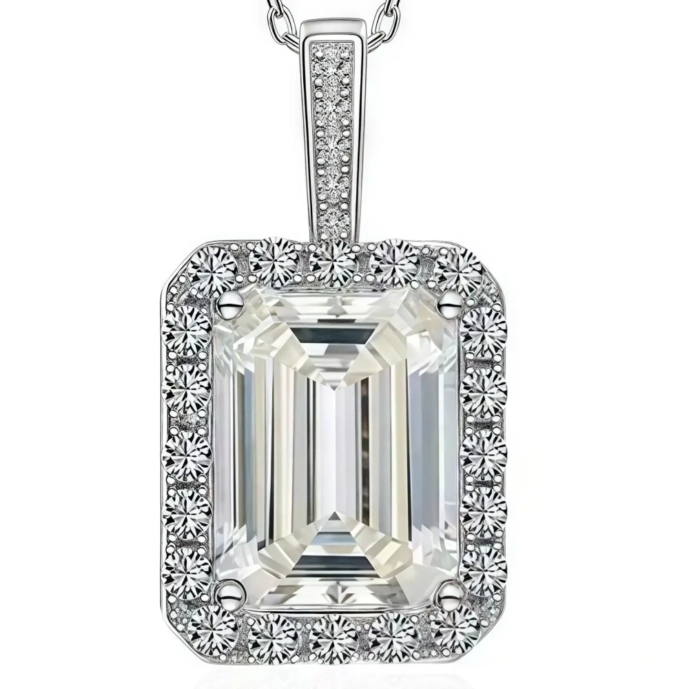ShanLover Brand CMA Certificate Moissanite Diamond Necklace for Women Hot Sales S925 Sterling Silver 3ct Pendant Jewelry