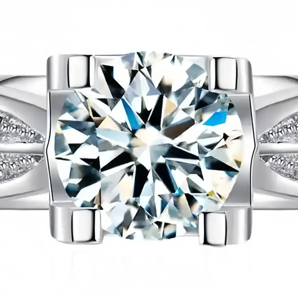 MUSHAN MST Top Grade Brand Moissanite Diamond Ring for Women Rings Fashionable High End 925 Sterling Silver Jewelry