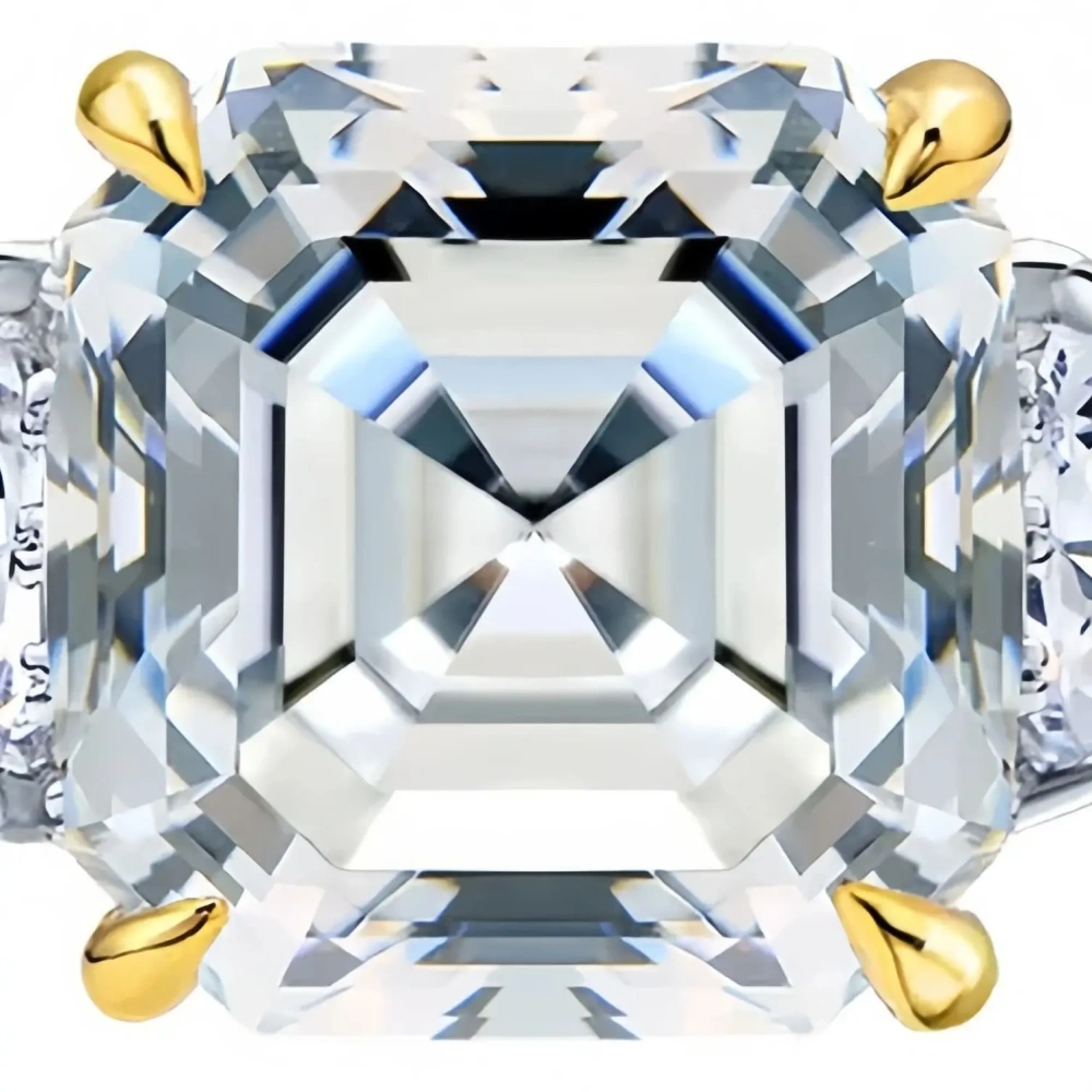 ShanLover Brand MST Top Grade 2.5ct Moissanite Diamond Ring For Women 925 Sterling Silver 8*8 Cube Sugar Wedding Rings Jewelry