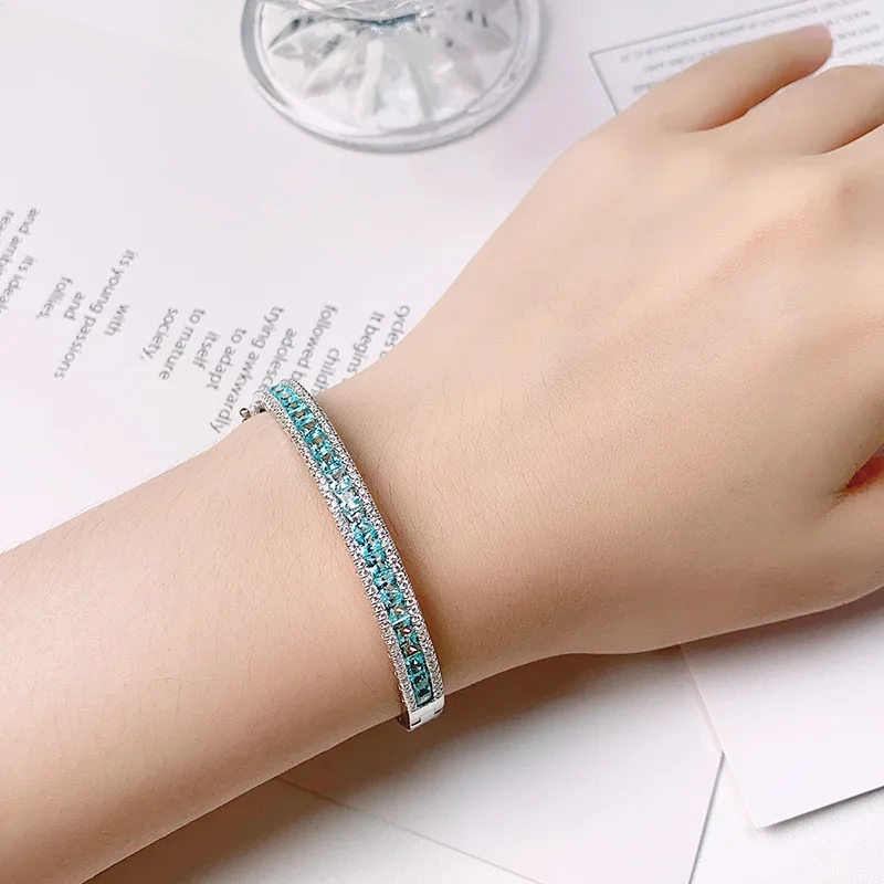 ShanLover Brand Newest Full Diamond Bracelet S925 Silver High End Luxury Lab Grown Gemstones Certificate Cultivated Jewelry