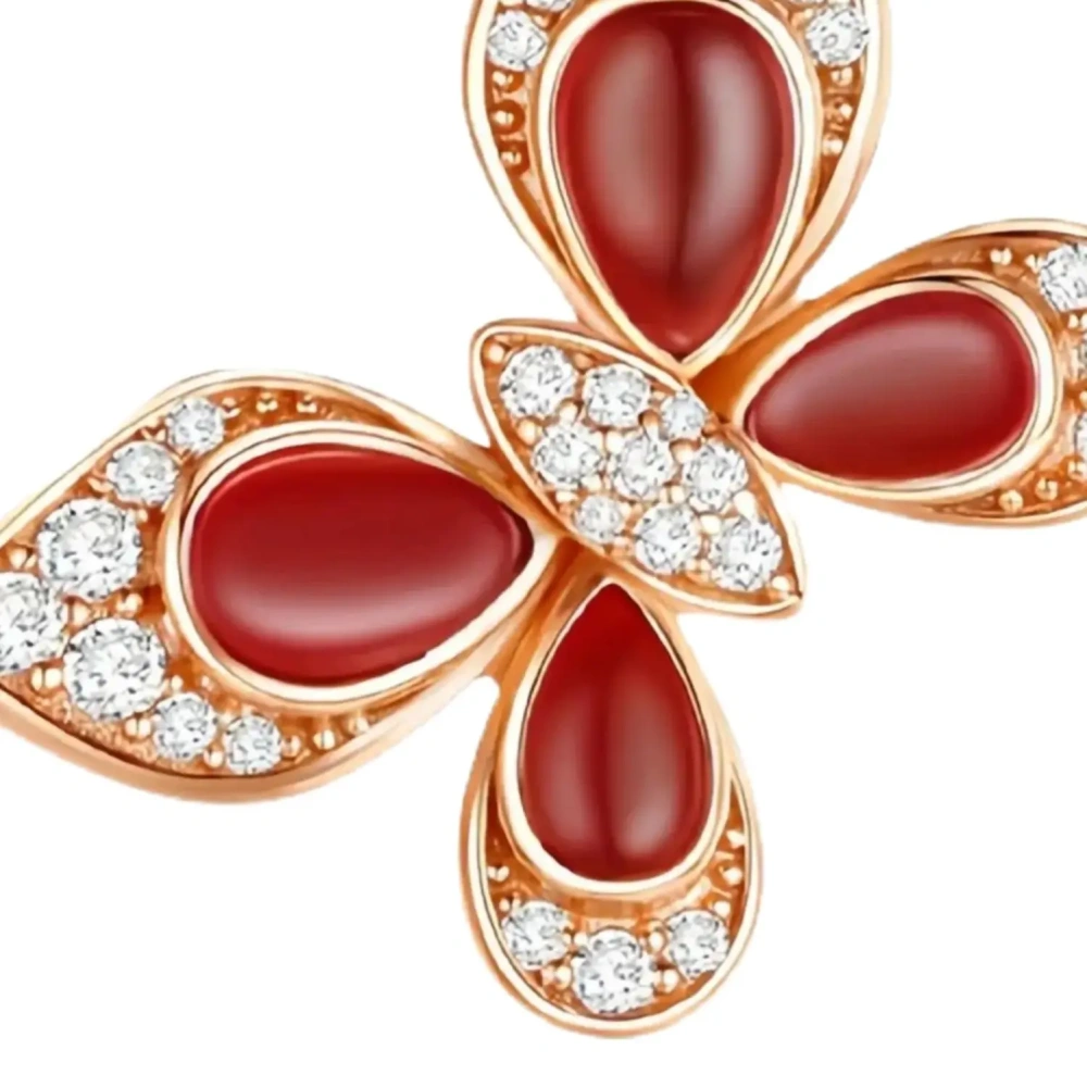 ShanLover Brand 925 Sterling Silver Pendants Necklaces White Red Green Gemstones Butterfly Necklace Pendants Jewelry For Women
