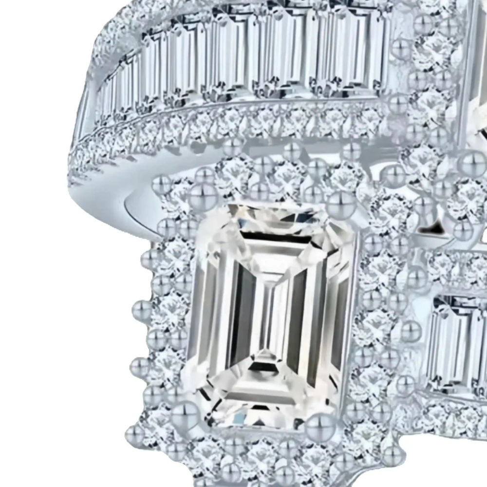 ShanLover Brand MST Grade Moissanite Diamond Ring S925 925 Sterling Silver Luxury Moissanite Gemstones Rings For Women Jewelry