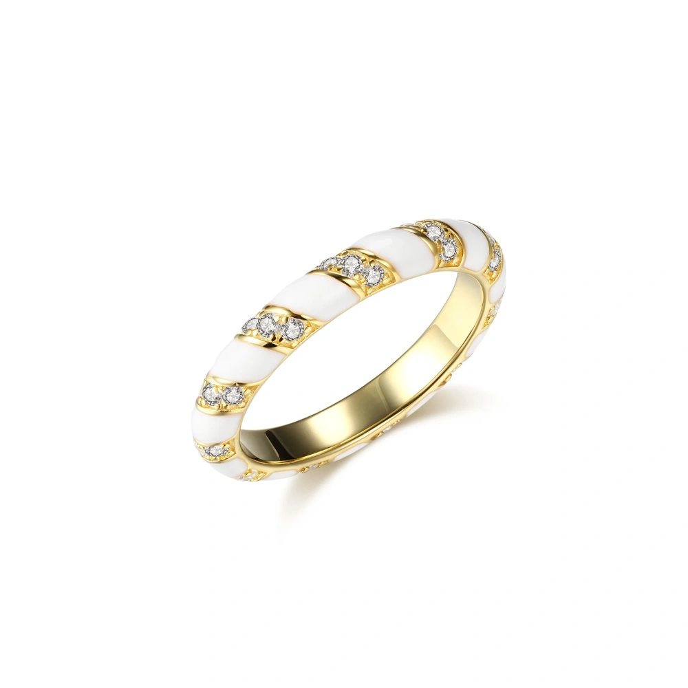 ShanLover Brand Hot Sales High Quality 925 Sterling Silver Diamond Ring Diamond Encrusted Trendy Women  Fashion Jewelry