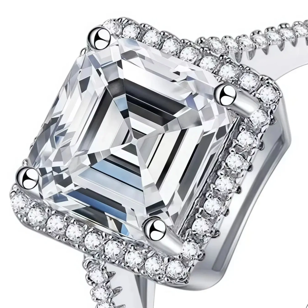 ShanLover Brand MST Top Grade Moissanite Rings High-End Quality Real 925 Sterling Silver Jewelry Ring For Woman Ladies Girls
