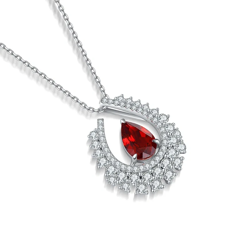 ShanLover Brand Lab Grown Gemstones Necklace Luxury Brand Designer Newest Certificated Women Elegant Sophistication Jewelry