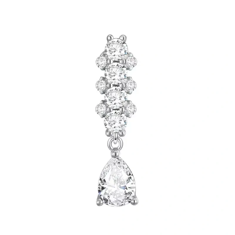 ShanLover Brand CMA Certificate 5A Level Luxury Designer 925 Sterling Silver Zircon Drop Earrings For Woman Jewelry