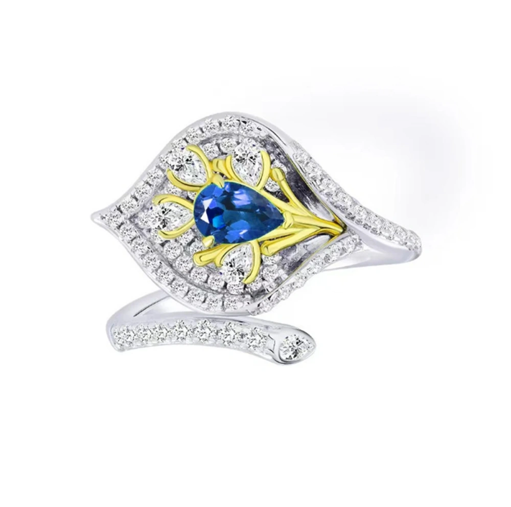Winkin Winsin MUSHAN MGI Lab Grown Gemstones Emerald Ring Opening Adjustable 18k Gold Plated 925 Sterling Silver Rings Jewelry