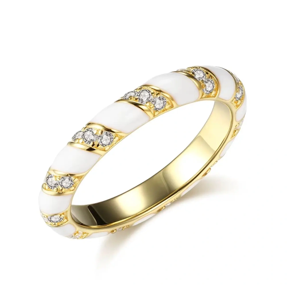 ShanLover Brand Hot Sales High Quality 925 Sterling Silver Diamond Ring Diamond Encrusted Trendy Women  Fashion Jewelry