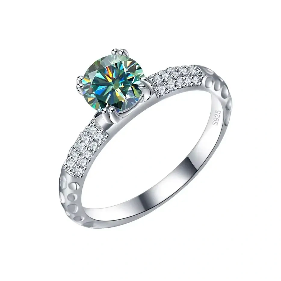 ShanLover Brand MUSHAN GRA Certificated MST Diamond Moissanite Ring for Women Man 925 Sterling Silver Wedding Rings Jewelry