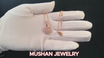 ShanLover Women 925 Sterling Silver Pendant Pink Diamond Gemstones Pendants 18k Gold Plated Heart Pendant Chain Necklace Jewelry