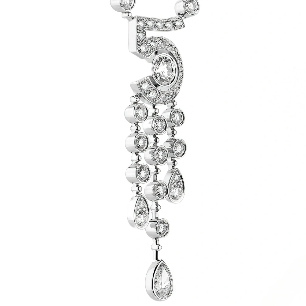 ShanLover Highest Quality 925 Sterling Silver Necklace N Figure 5 Pendants Women Eternal No 5 Necklace Tassel Pendant Jewelry