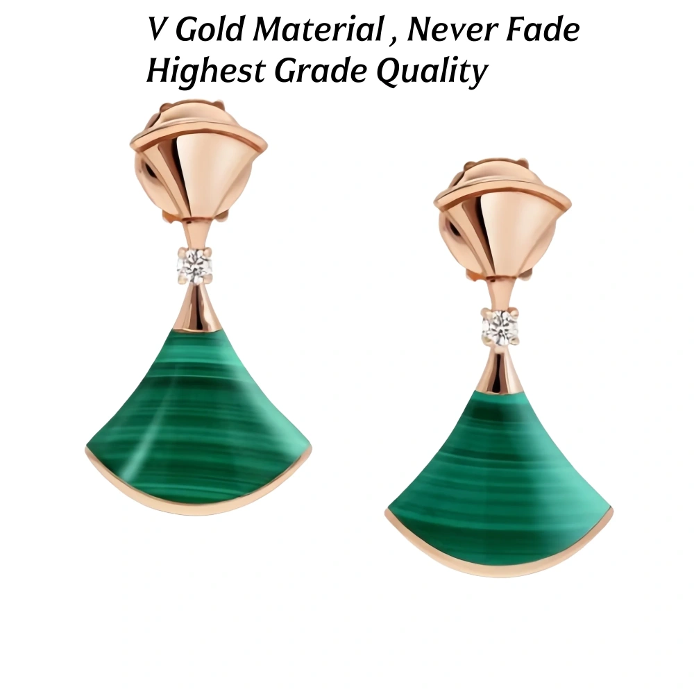 WinkinWinsin Top Grade Brand Dress Design 925 Sterling Silver Stud Earrings For Women 18k V Gold Gemstones Drop Earrings Jewelry