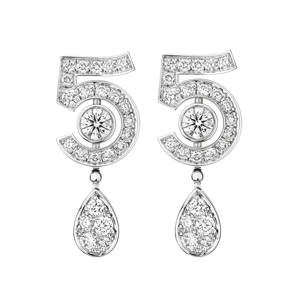 Winkin Winsin Highest Quality 925 Sterling Silver Necklace Tassel Figure 5 Pendants Women Eternal No 5 Necklace Pendant Jewelry