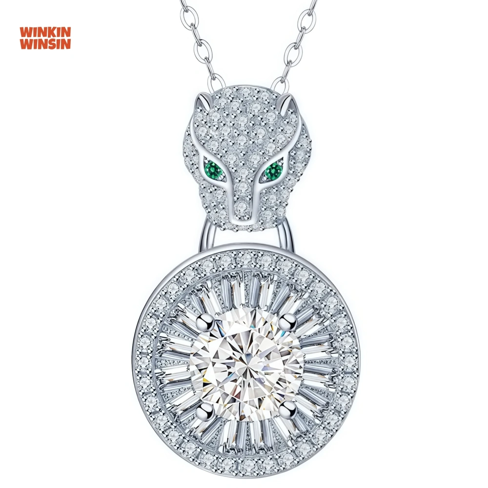 WINKIN WINSIN Brand MST Moissanite Gemstones Real 925 Sterling Certificated Silver Luxury Brand Designer Necklaces Jewelry