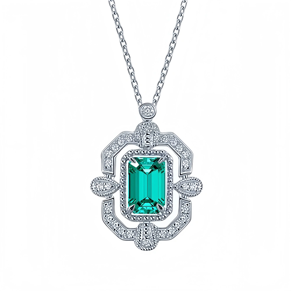 WINKINWINSIN Brand MST Real 925 Sterling Silver For Women High Carbon Diamond Certificated Water Drop Pendants Necklaces Jewelry