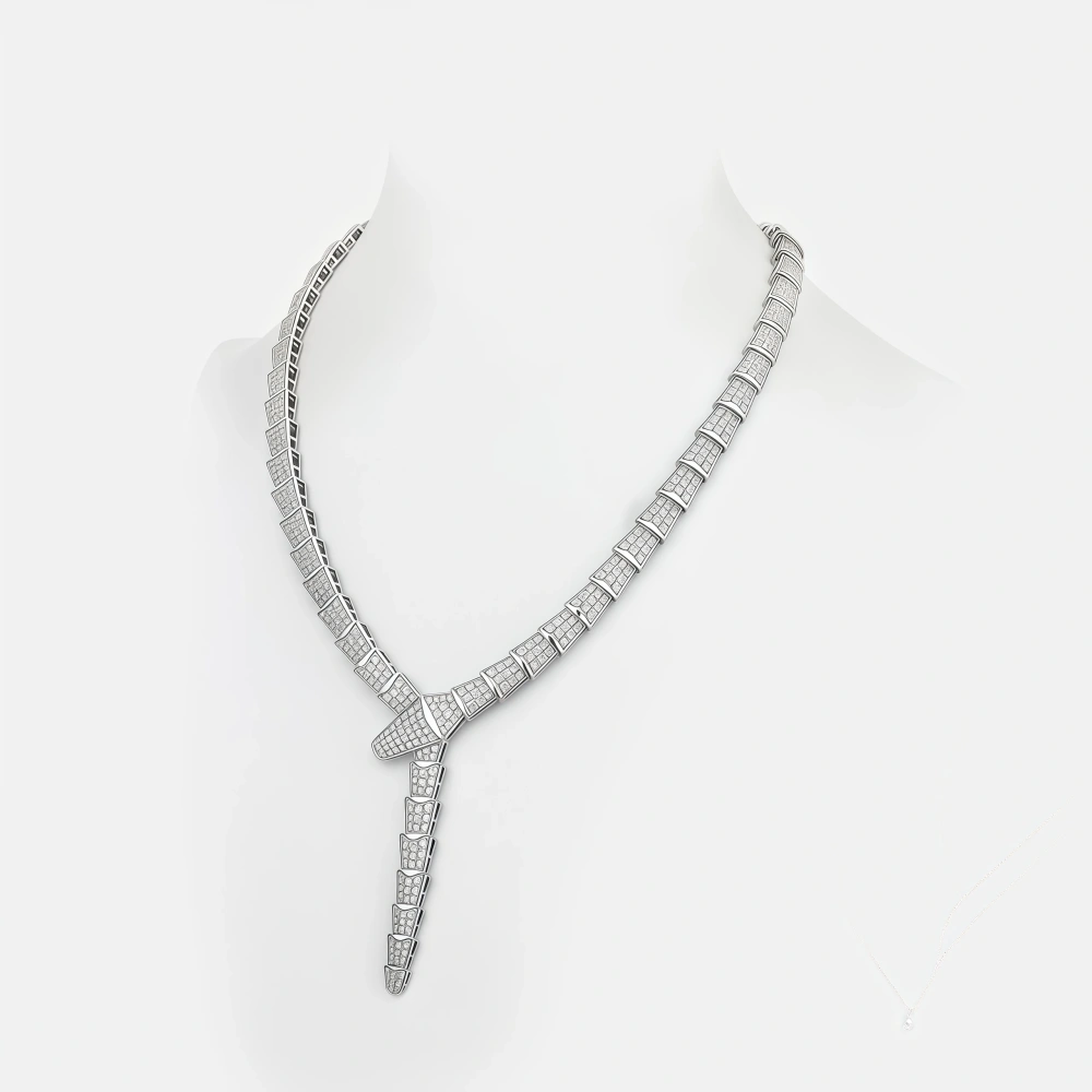 WINKIN WINSIN Brand MST Luxury Brand Designer S925 Pure Silver Collar Light Luxury Fashionable Snake Necklace Pendants Jewelry