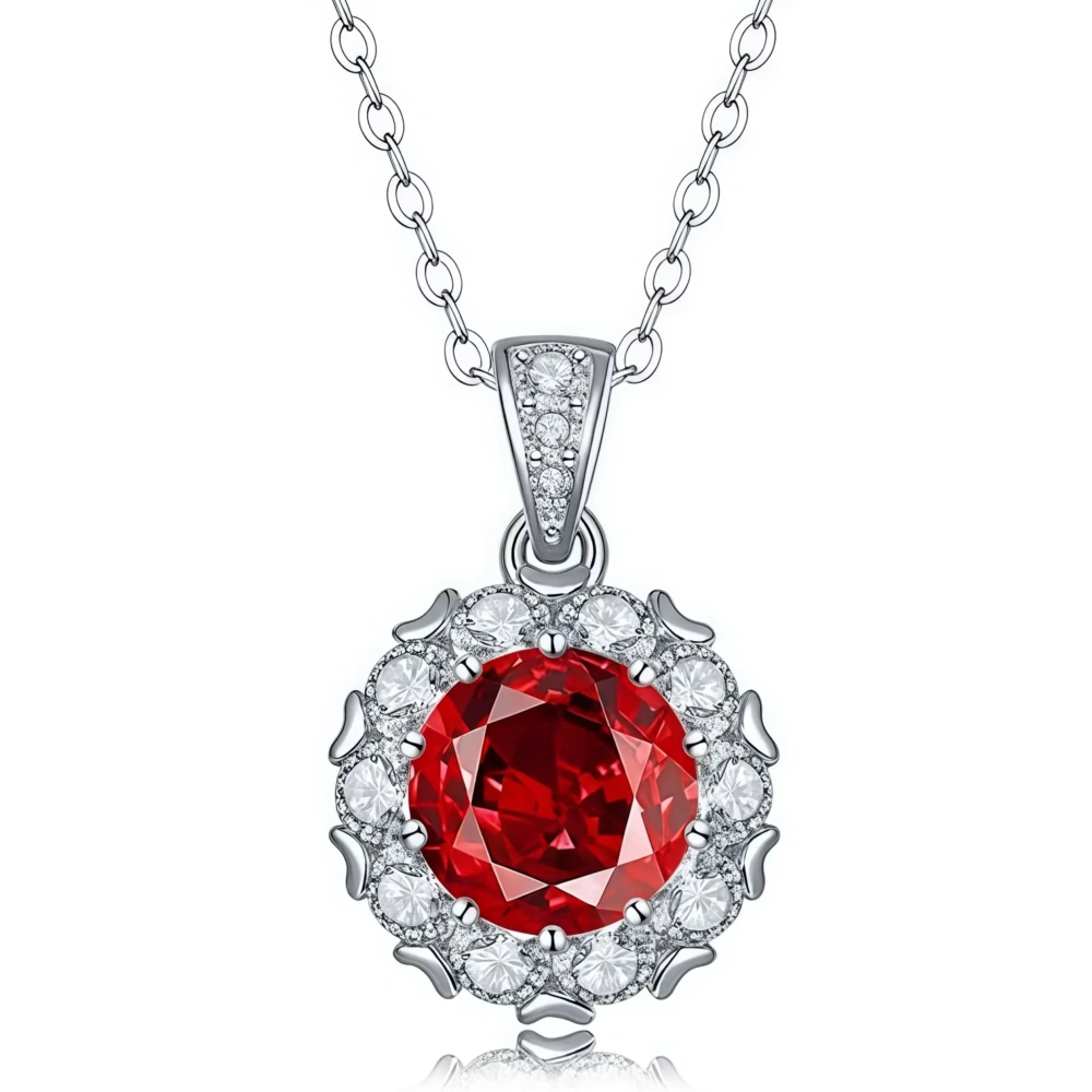 WINKIN WINSIN Brand Newest Party Necklace Pendant 925 Sterling Silver Zircon Gemstones Necklace Certificated Pendant Jewelry