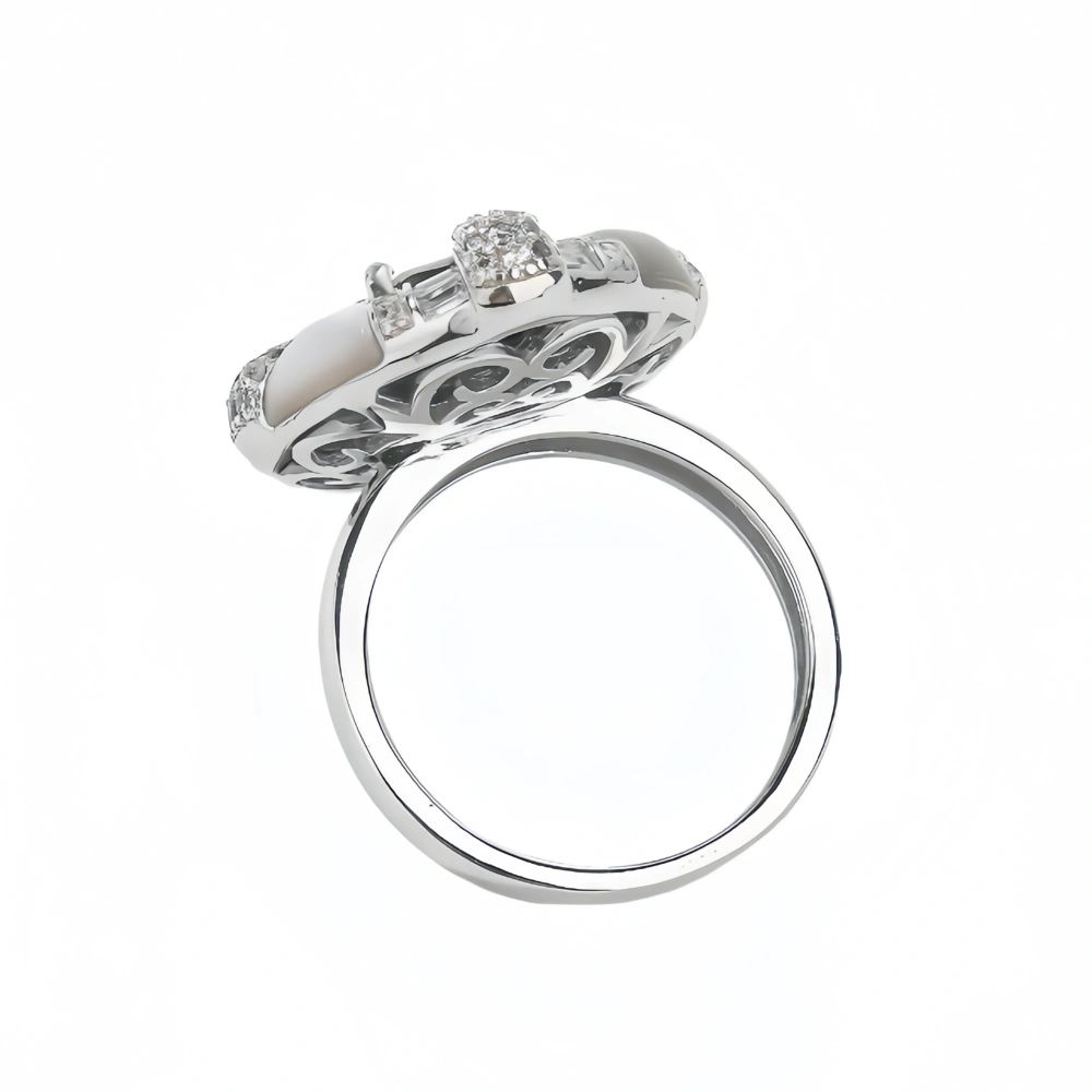 WINKIN WINSIN Brand MST 925 Sterling Silver Round Shell Emerald Ruby Rings Lab Grown High Carbon Diamond Ring Fine Jewelry