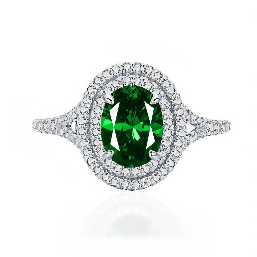WINKIN WINSIN Brand Luxury s925 925 Sterling Silver Rings For Women Girls Platinum Plating Blue Red Green Gemstones Ring Jewelry