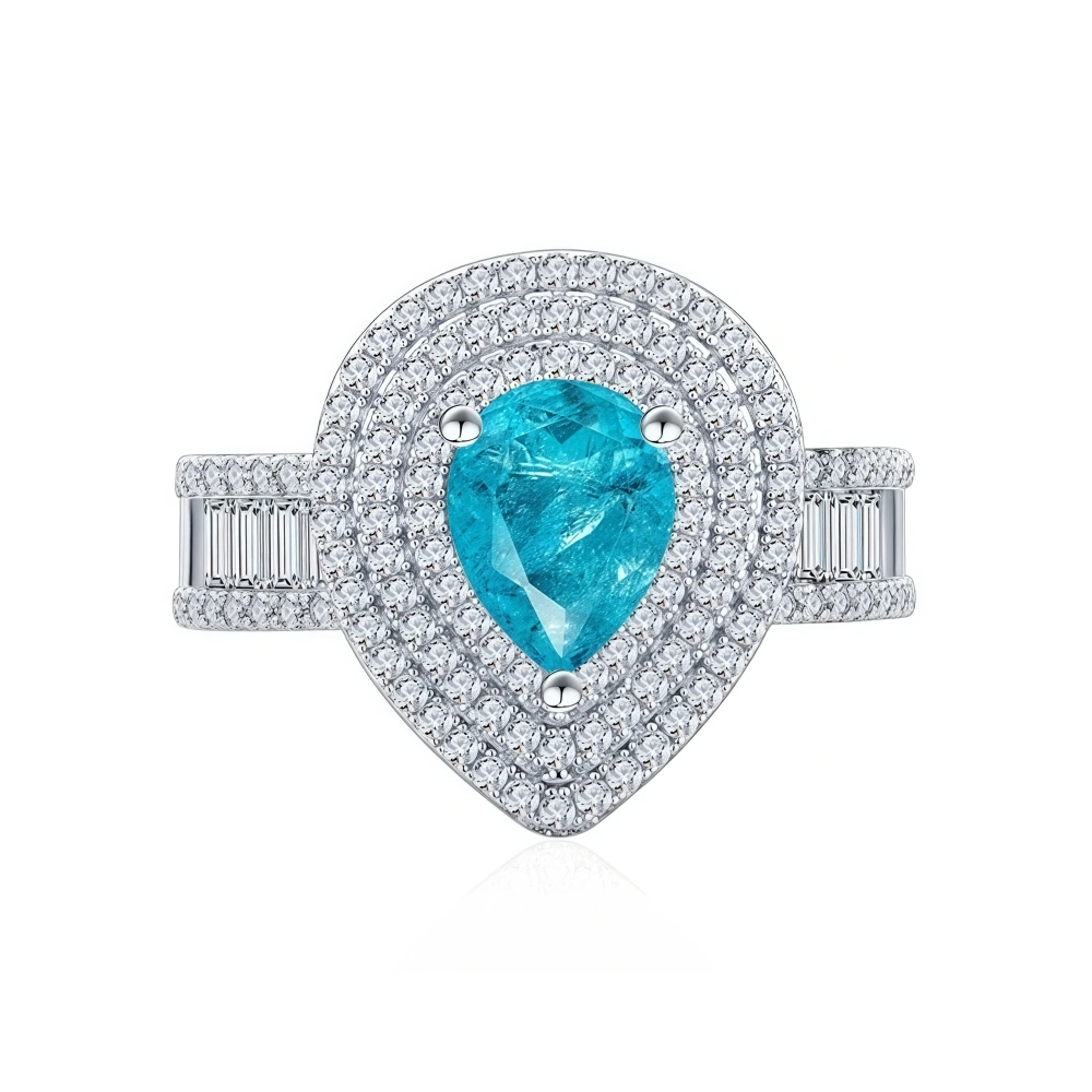 WINKIN WINSIN Brand Luxury Brand Designer RingClassic  Lab Grown Gemstones 925 Sterling Silver Certificated Temperament Ring