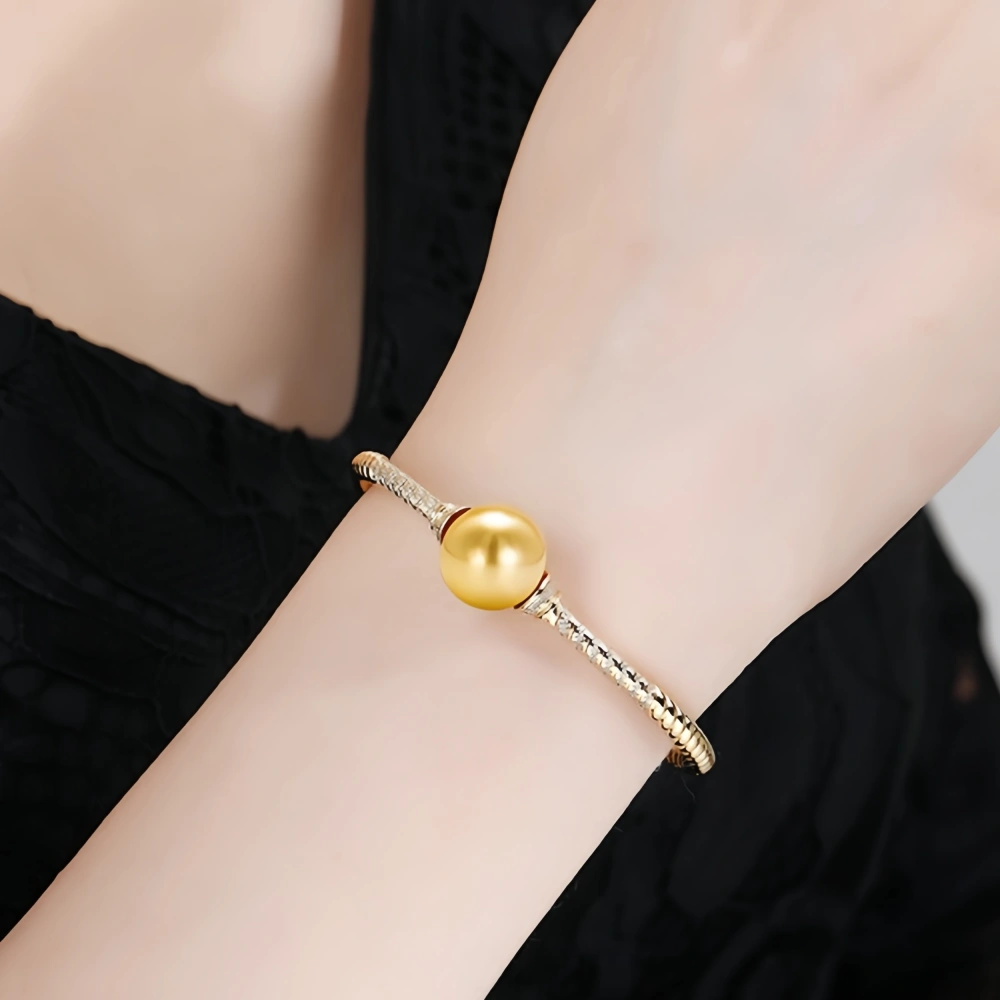 WINKIN WINSIN Brand MST 925 Sterling Silver Bracelet Fashion 18k Gold Plated Bangle Spiral Bracelets Jewelry