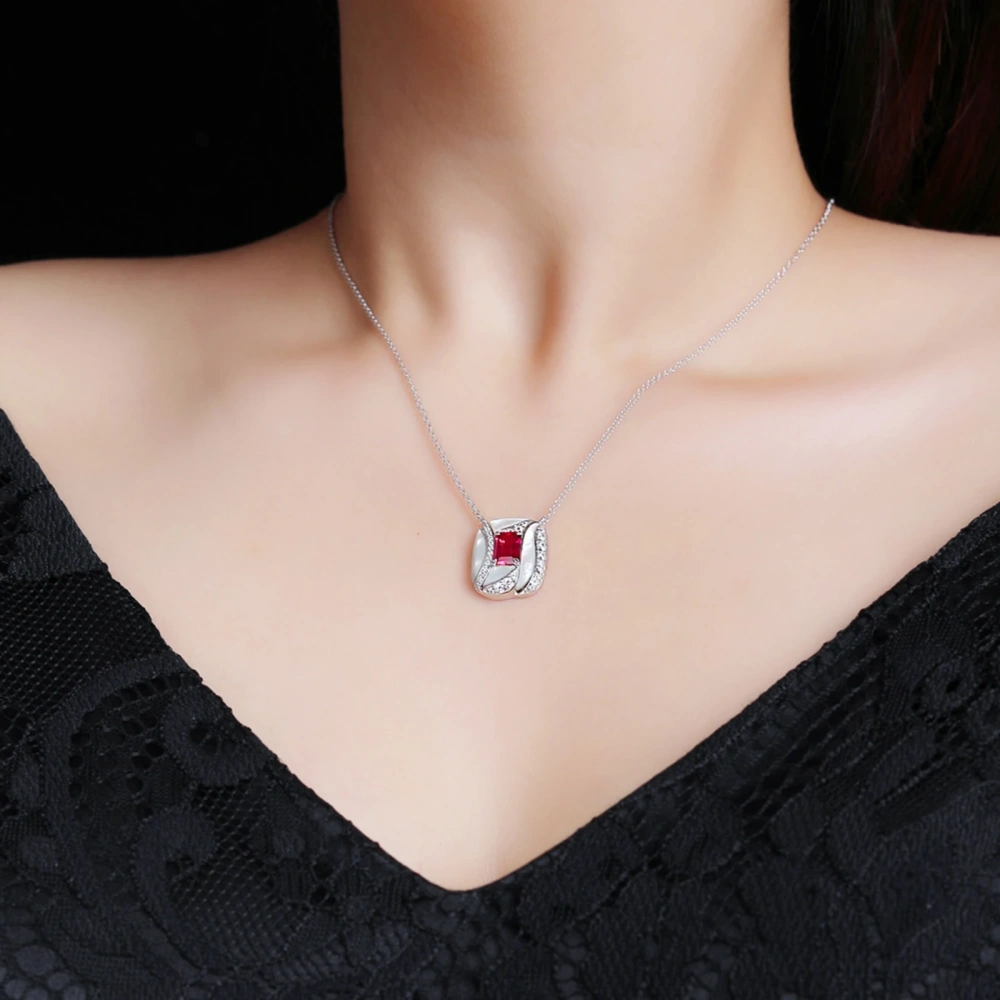 WINKINWINSIN Brand MST 925 Sterling Silver Hongbao Beimu Women High Carbon Diamond Certificated Drop Pendants Necklaces