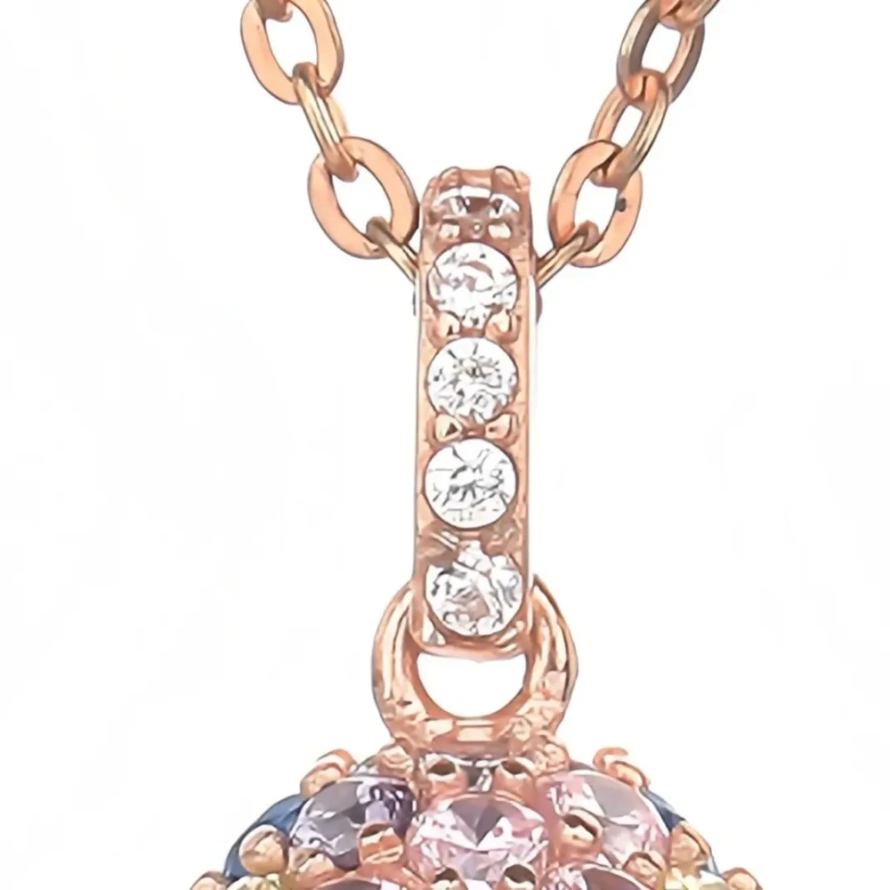 WINKIN WINSIN Brand MST Rose Gold Duo Bao Easter Egg Pendant Chain Necklace Jewelry 925 Sterling Silver Pendant