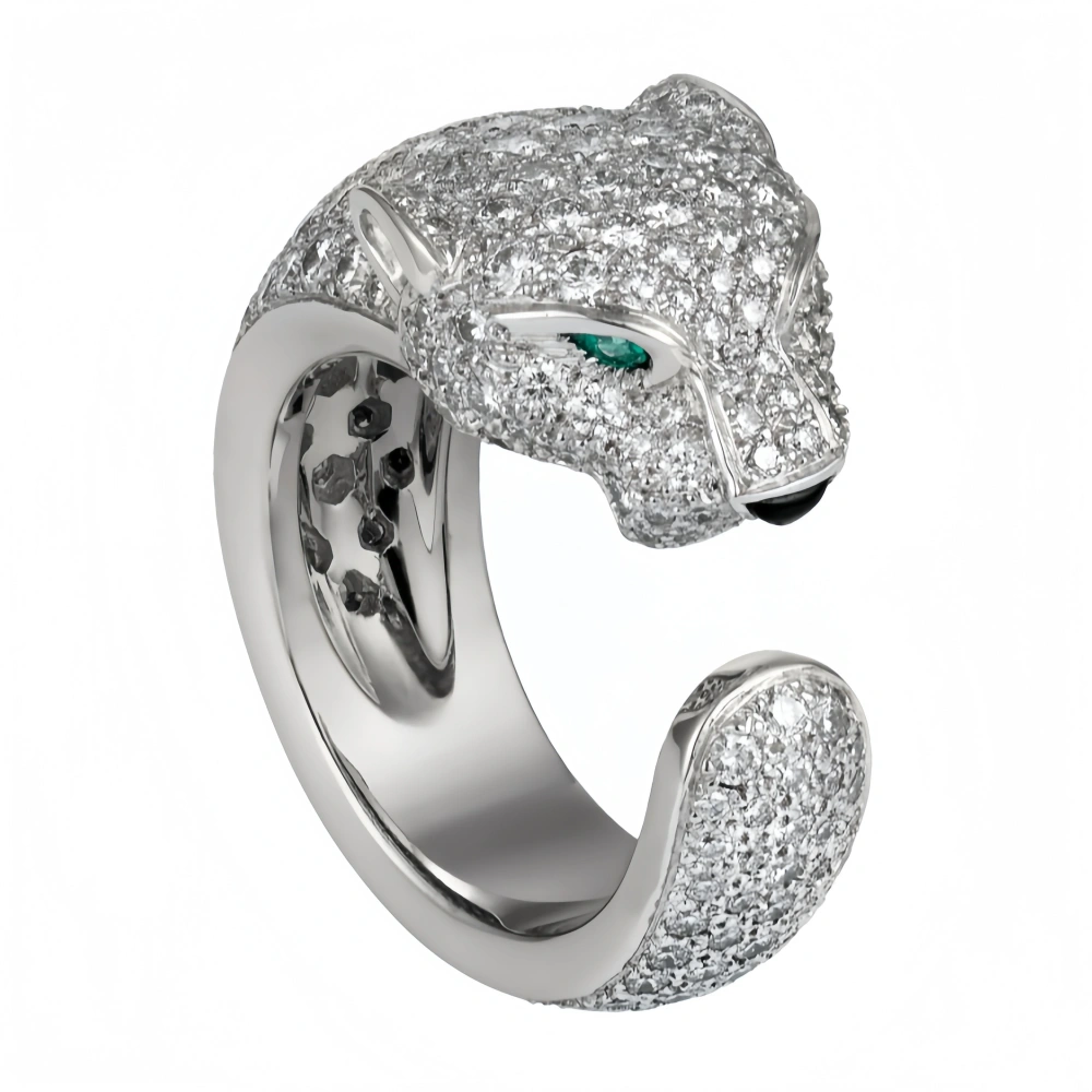 Winkin Winsin Luxury Brand Never Fade s925 925 Sterling Silver Ring Leopard Rings Jewelry For Women Man Girls Gemstones rings