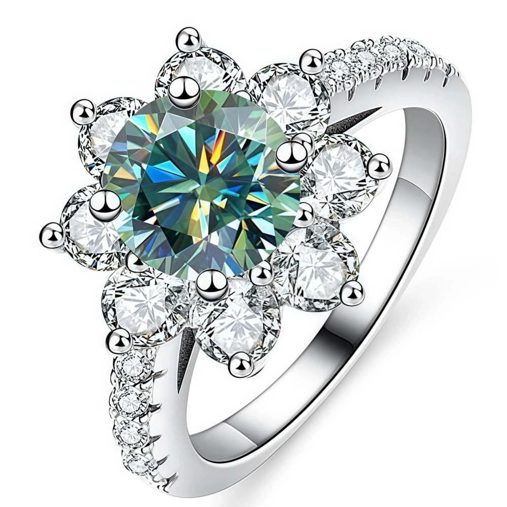 WINKIN WINSIN Brand New Products Certificated MST 925 Sterling Silver Rings Women SpinelMoissanite Diamond  Diamond Ring Jewelry