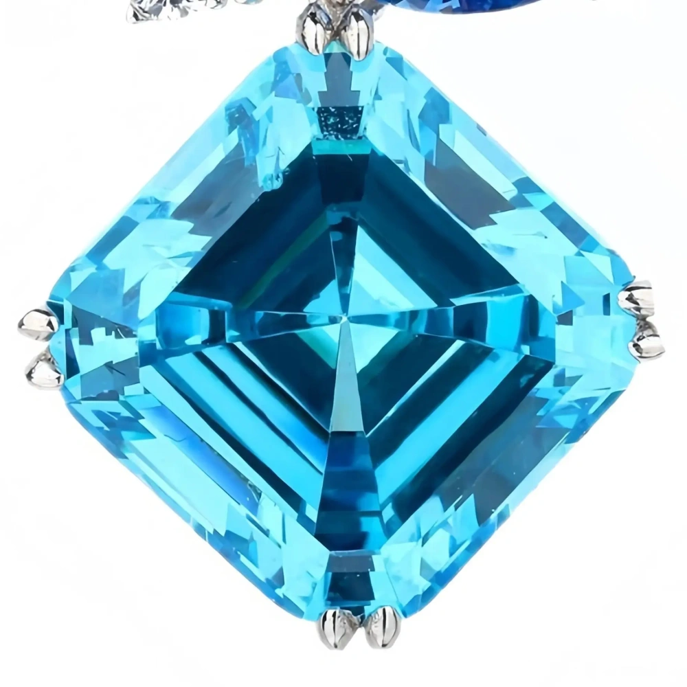 WINKIN WINSIN Brand MST 925 Sterling Silver Earrings High Quality Lab Grown Gemstone Pendant Drop Earrings For Woman Jewelry