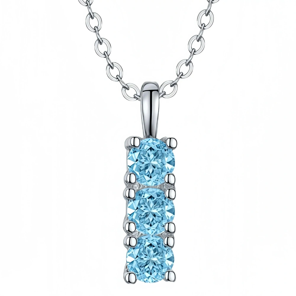 WINKIN WINSIN Brand MST 925 Sterling Silver Pendant For Women Necklace Lab Grown Gemstones High Carbon Diamond Pendant Jewelry