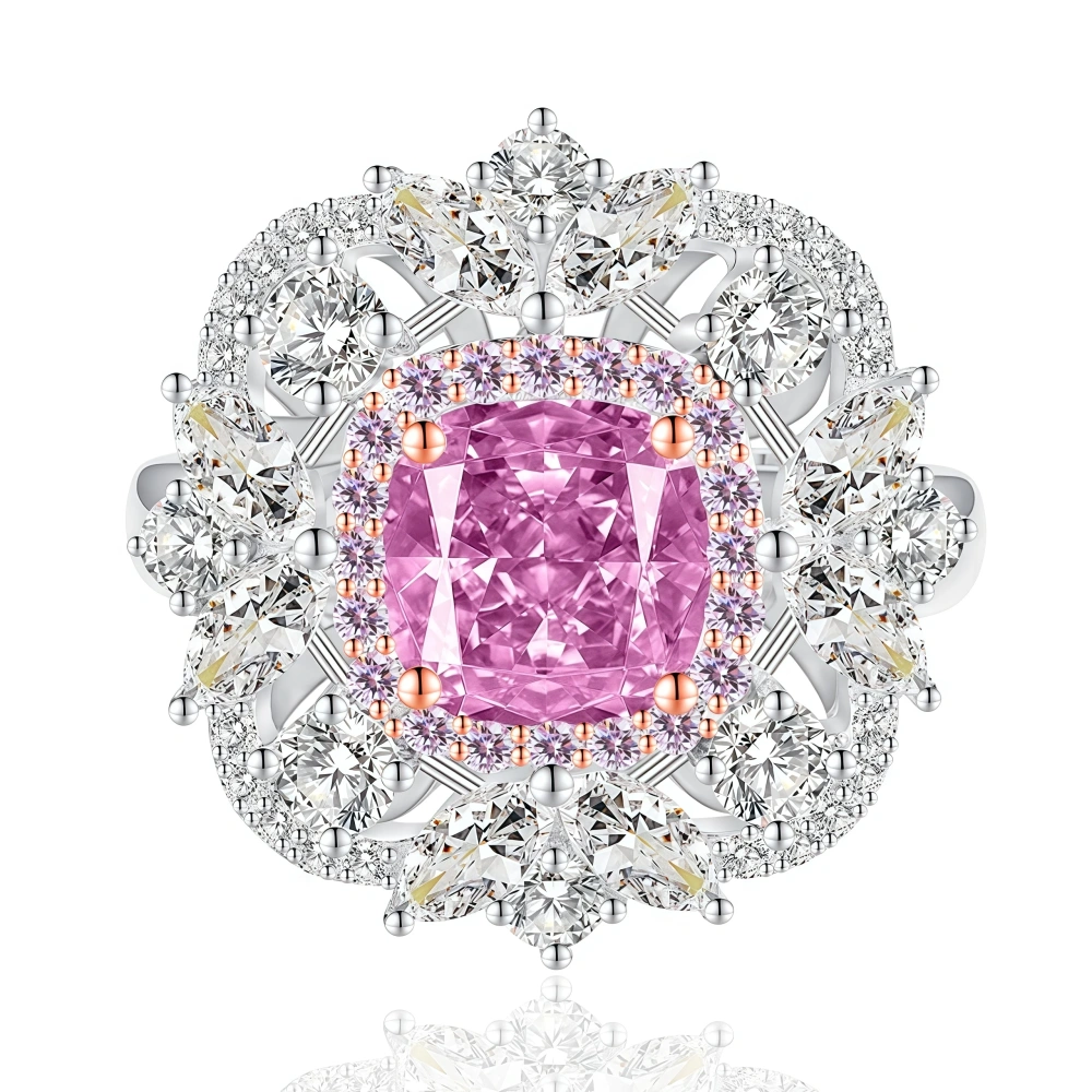 WINKIN WINSIN Brand MGI New Products Hot Selling High Carbon Diamond Rings Real 925 Sterling Silver Certificated Women Rings