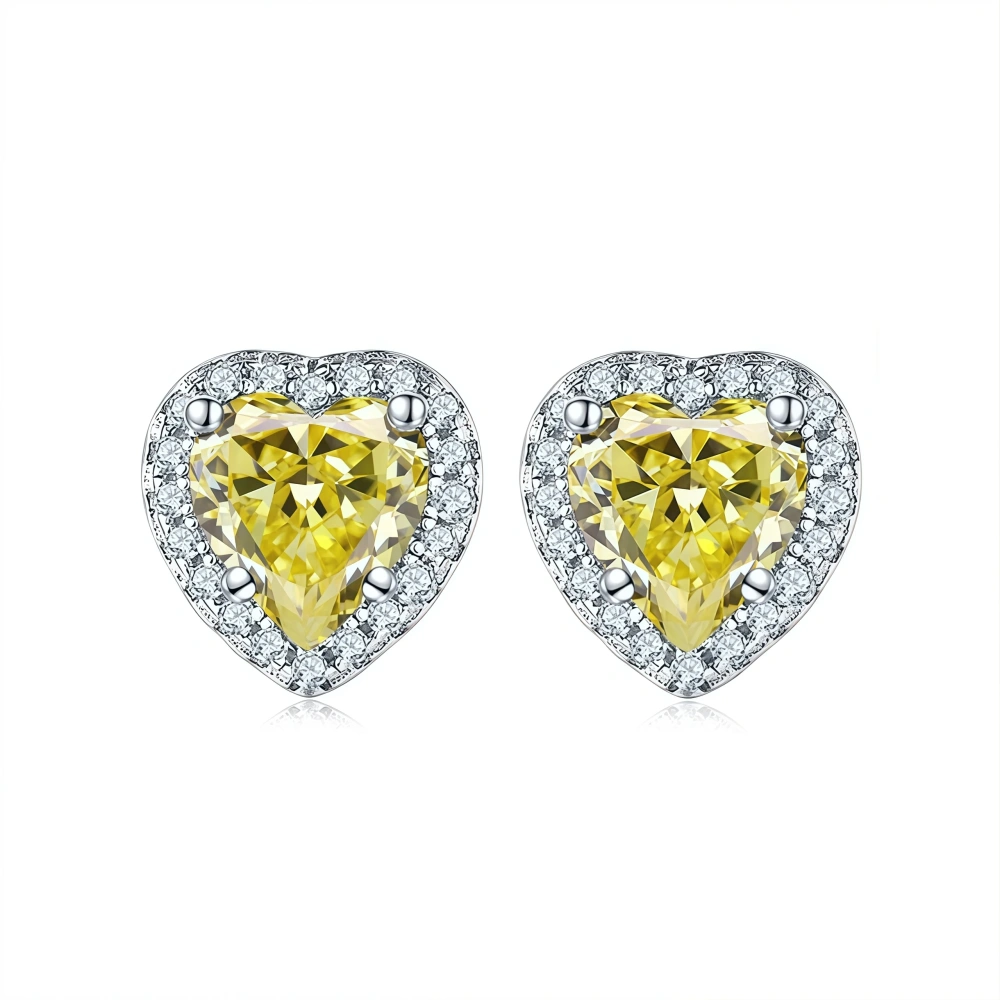 WINKIN WINSIN Brand MST Newest Women 925 Sterling Silver Earrings  Zircon Gemstones Certificate Trendy Earrings Jewelry
