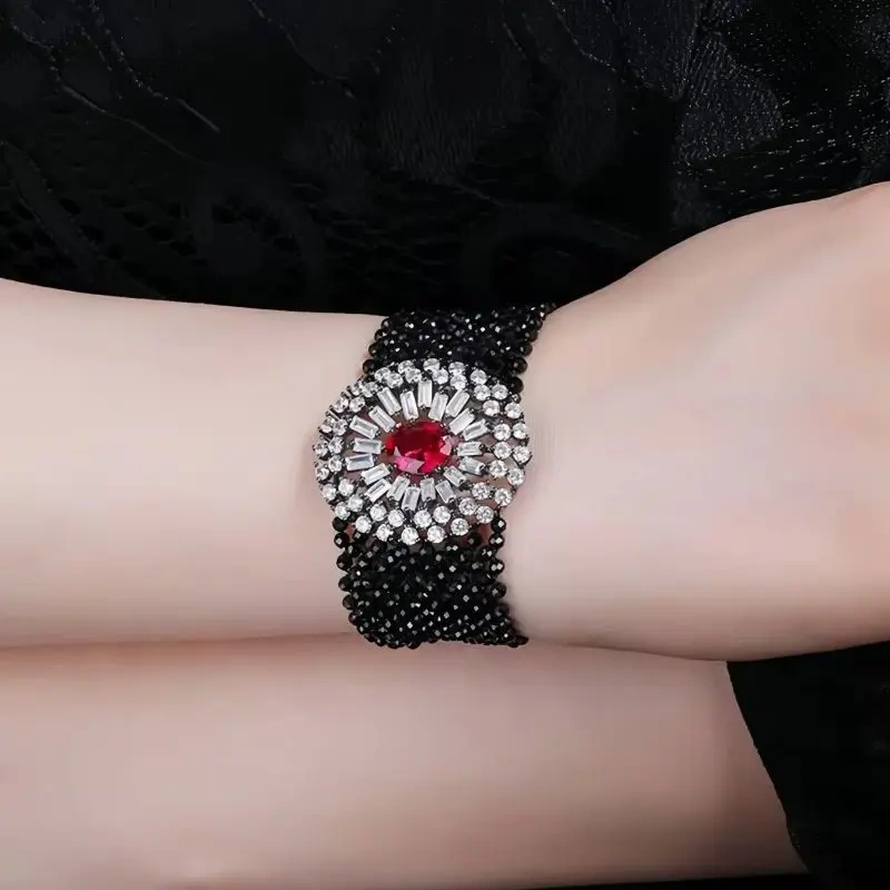 WINKIN WINSIN Brand MST Lab Grown Gemstones Crystal Multi-layer Bangle Bracelet  925 Sterling Silver Bracelets Jewelry